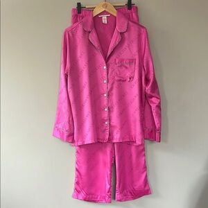 Victoria's Secret Pink Satin Pajama Set